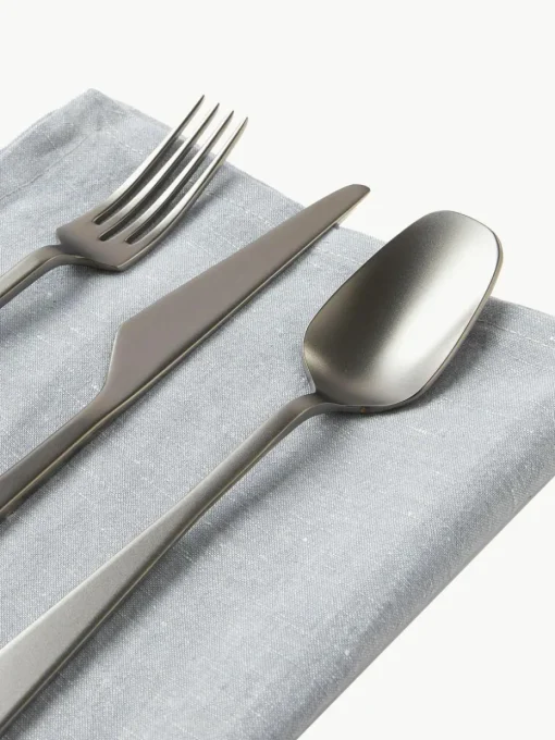 Matt gebürstetes Besteck-Set Zest, 6 Personen (24-tlg.)