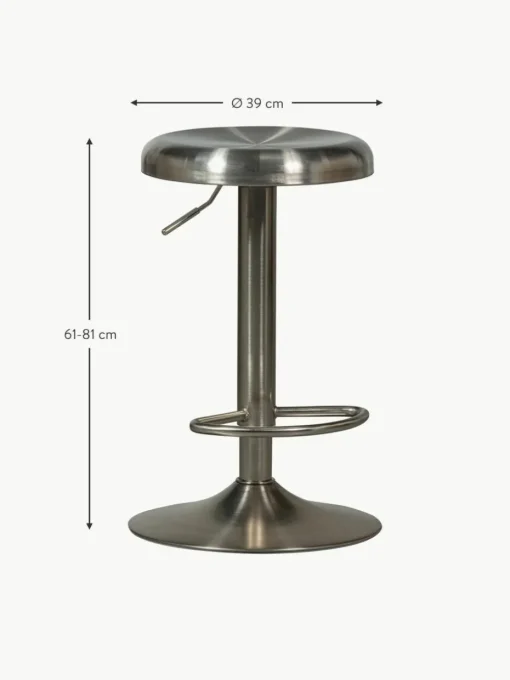 Metall-Barhocker Isaac, höhenverstellbar