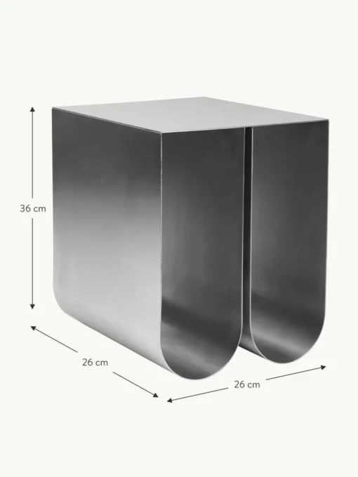 Metall-Beistelltisch Curved