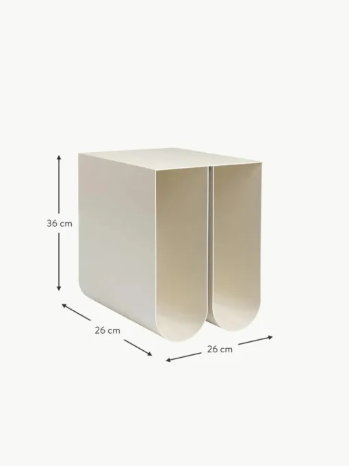 Metall-Beistelltisch Curved