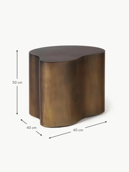 Metall-Beistelltisch Dale in organischer Form