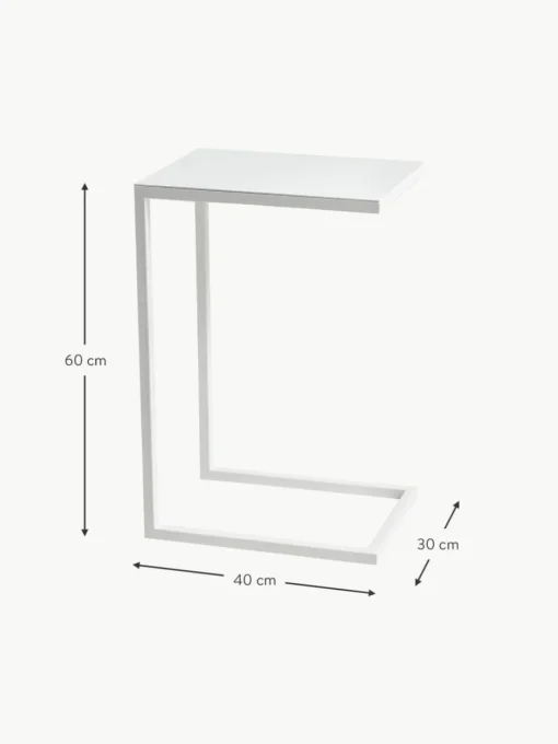 Metall-Beistelltisch Lupe
