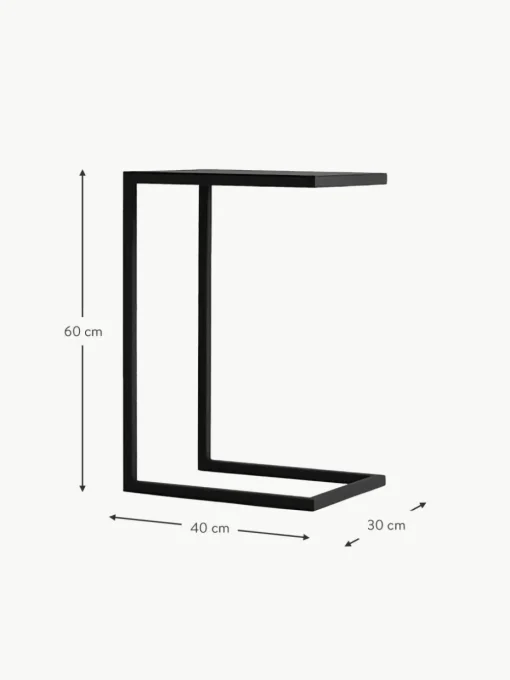 Metall-Beistelltisch Lupe