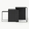Metall-Beistelltische Cluster, 3er-Set