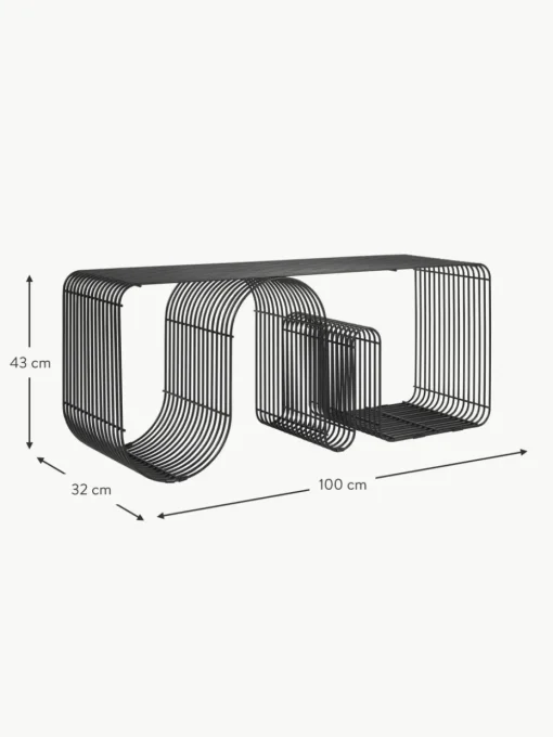 Metall-Sitzbank Curva