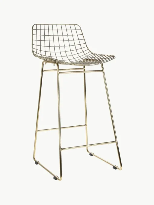 Metall-Thekenstühle Wire, 2 Stück