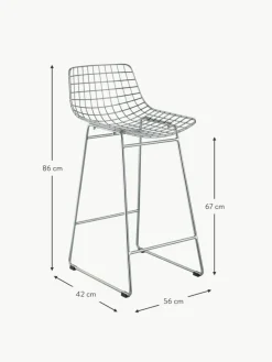 Metall-Thekenstuhl Wire