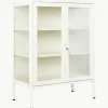Metall-Vitrine The Mixer mit geriffeltem Glas