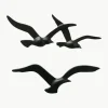 Metall-Wandobjekte Birdy in Vögelform, 2er-Set
