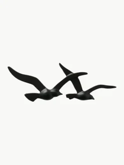 Metall-Wandobjekte Birdy in Vögelform, 2er-Set