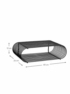 Metall-Wandregal Curva, B 40 cm