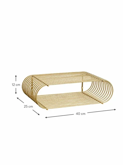 Metall-Wandregal Curva, B 40 cm