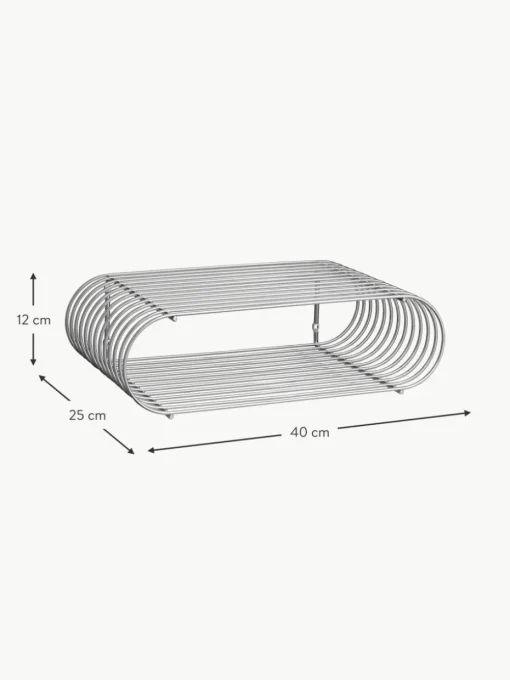 Metall-Wandregal Curva, B 40 cm