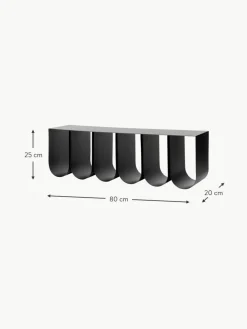 Metall-Wandregal Curved