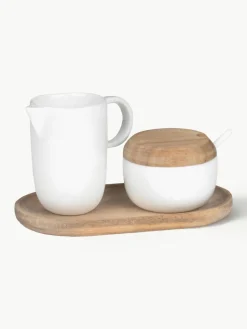 Milchkännchen und Zuckerdose Morgen, 4er-Set