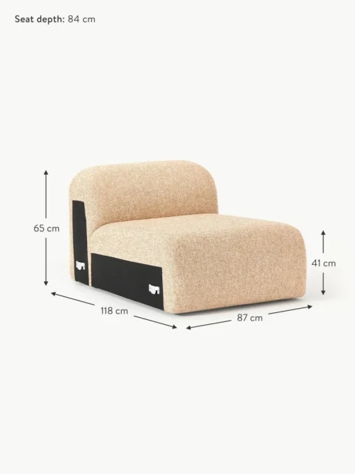 Mittelmodul Wolke aus Bouclé