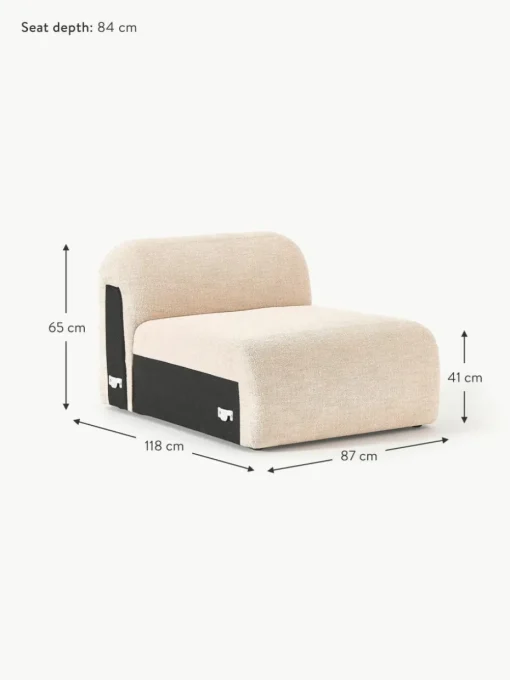 Mittelmodul Wolke aus Bouclé