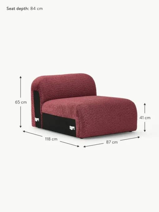 Mittelmodul Wolke aus Teddy-Bouclé