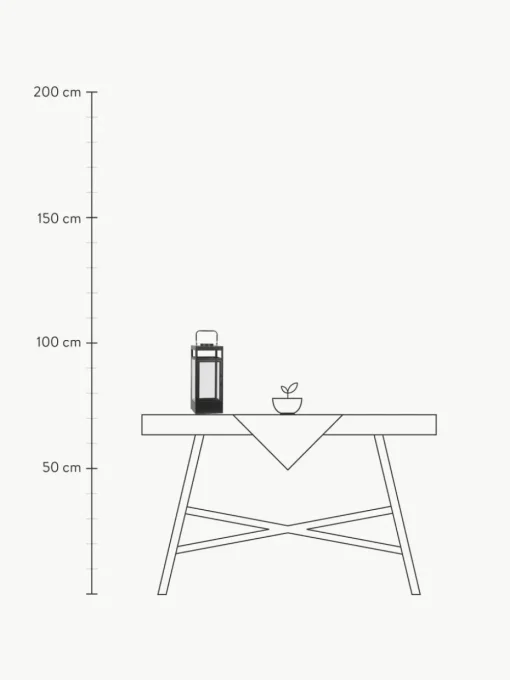 Mobile batteriebetriebene LED-Laterne Flint
