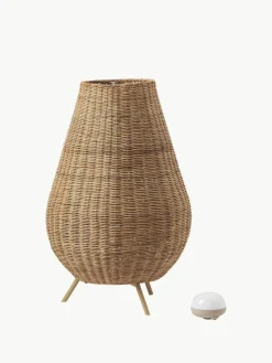 Mobile dimmbare LED-Bodenleuchte Saona mit Fernbedienung