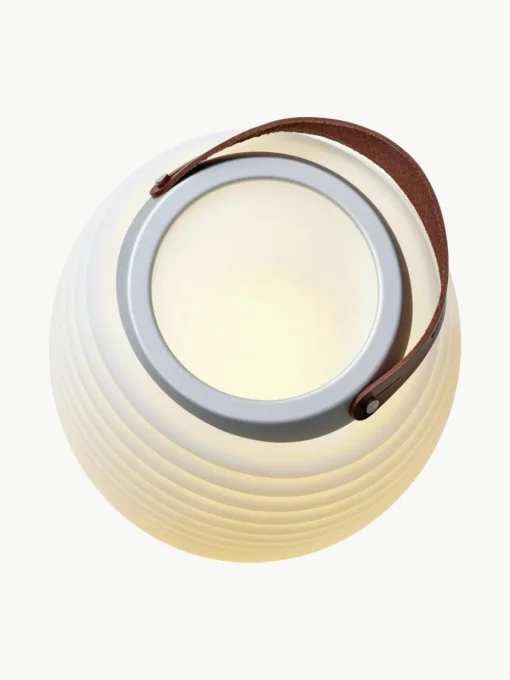 Mobile dimmbare LED-Gartenleuchte Synergy S mit Lautsprecher und Flaschenkühler