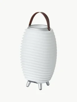 Mobile dimmbare LED-Gartenleuchte Synergy S mit Lautsprecher und Flaschenkühler