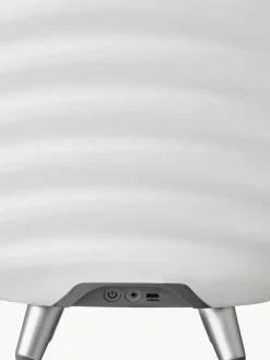 Mobile dimmbare LED-Gartenleuchte Synergy S mit Lautsprecher und Flaschenkühler