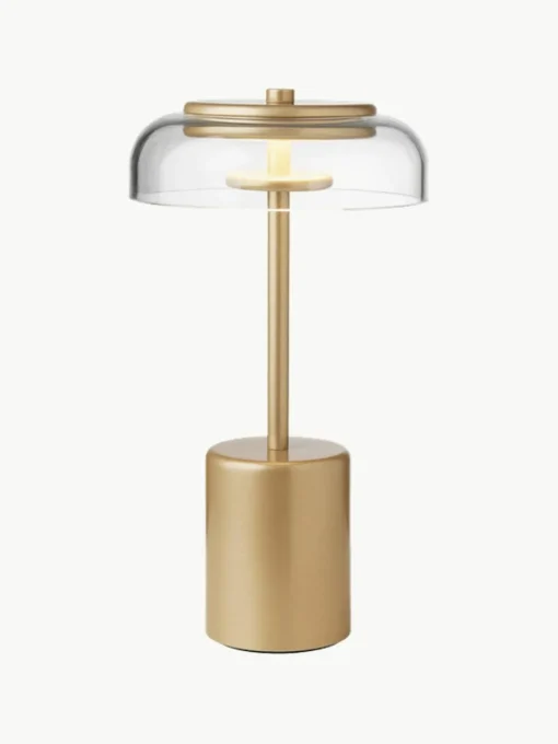 Mobile kleine LED-Tischlampe Blossi, dimmbar