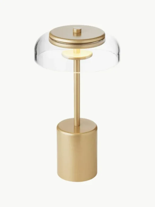 Mobile kleine LED-Tischlampe Blossi, dimmbar