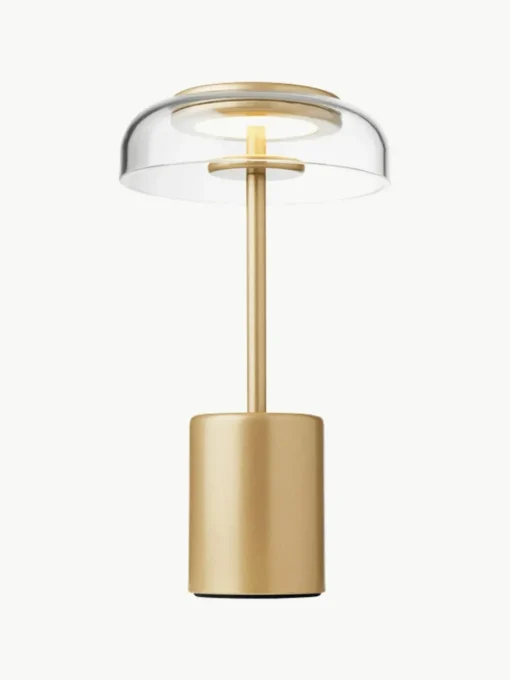 Mobile kleine LED-Tischlampe Blossi, dimmbar
