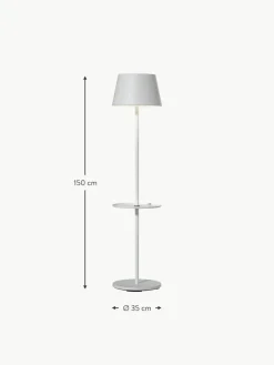 Mobile LED-Außenstehlampe Garcon, dimmbar