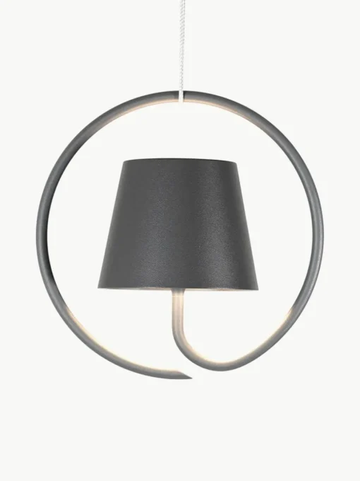 Mobile Outdoor LED-Pendelleuchte Poldina, dimmbar