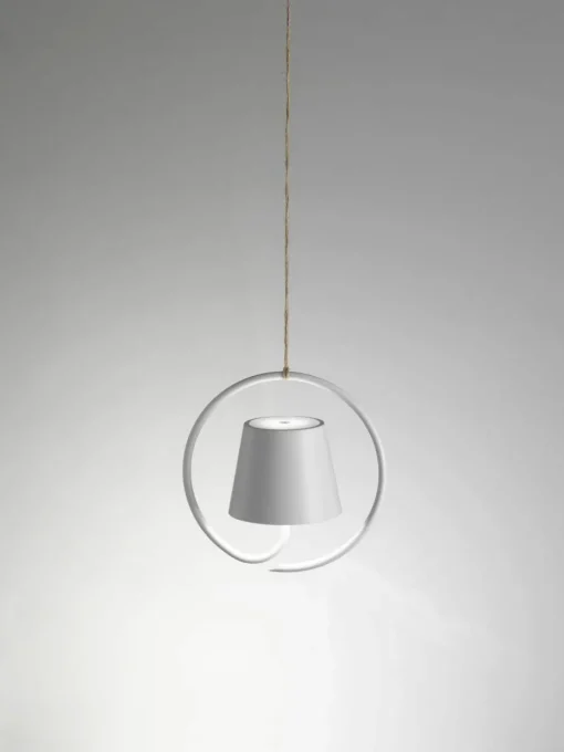 Mobile Outdoor LED-Pendelleuchte Poldina, dimmbar
