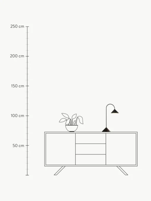 Mobile Outdoor LED-Tischlampe Grasp, dimmbar