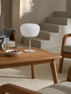 Mobile Outdoor Tischlampe Tara, dimmbar