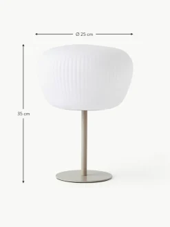 Mobile Outdoor Tischlampe Tara, dimmbar