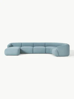 Modulare Bouclé-Wohnlandschaft Sofia