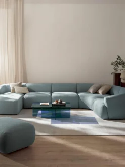 Modulare Bouclé-Wohnlandschaft Sofia