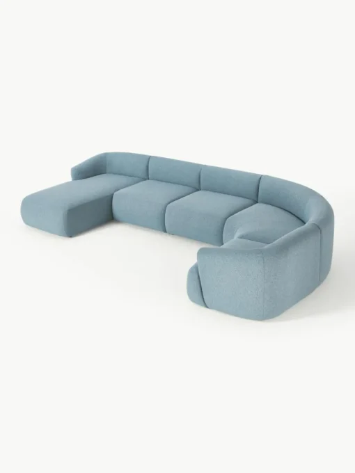 Modulare Bouclé-Wohnlandschaft Sofia