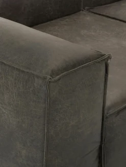 Modulare Ottomane Lennon aus recyceltem Leder