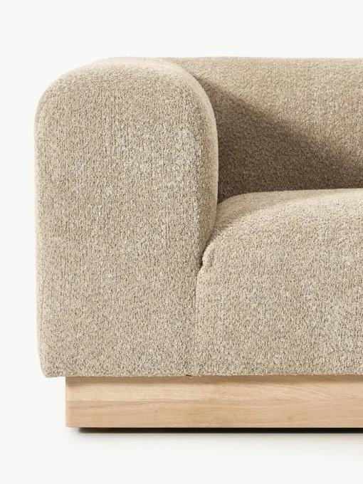 Modulare Ottomane Natalie aus Teddy-Bouclé