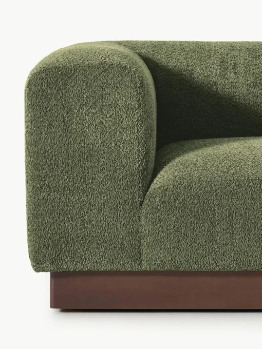 Modulare Ottomane Natalie aus Teddy-Bouclé