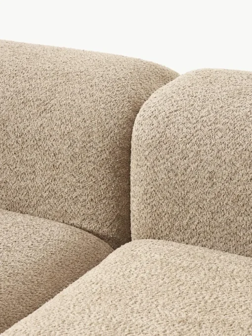 Modulare Ottomane Natalie aus Teddy-Bouclé