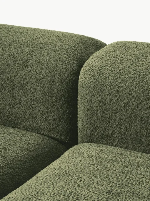Modulare Ottomane Natalie aus Teddy-Bouclé