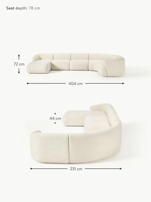 Modulare Teddy-Wohnlandschaft Sofia