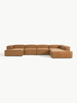 Modulare Wohnlandschaft Lennon aus recyceltem Leder