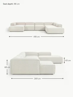 Modulare Wohnlandschaft Lennon aus Bouclé