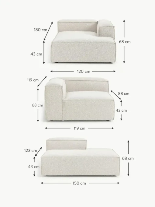 Modulare Wohnlandschaft Lennon aus Bouclé