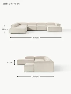Modulare Wohnlandschaft Lennon aus Cord