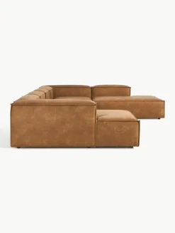 Modulare Wohnlandschaft Lennon aus recyceltem Leder